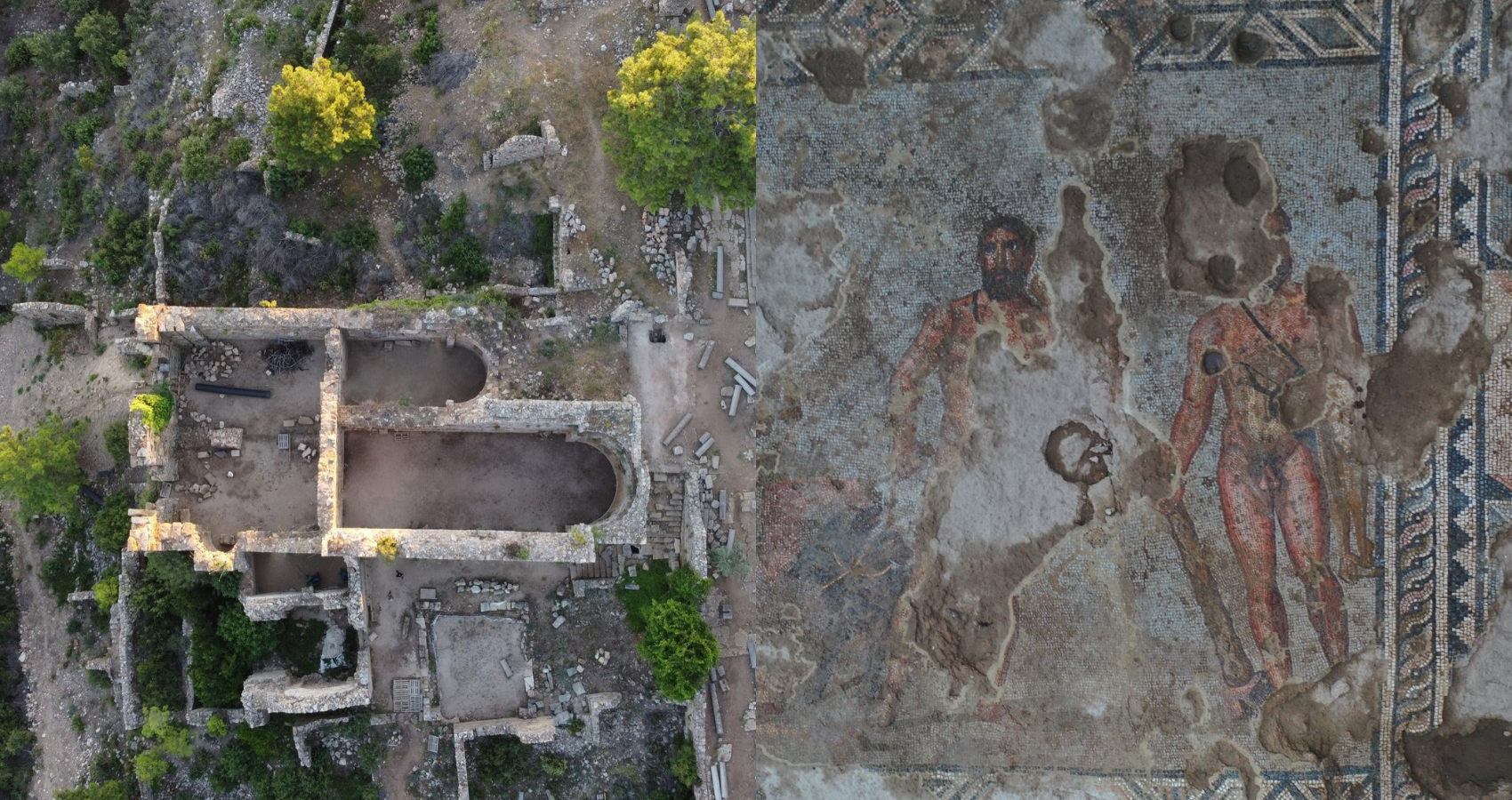 164-square-meter Heracles mosaic found in Turkey’s Alanya