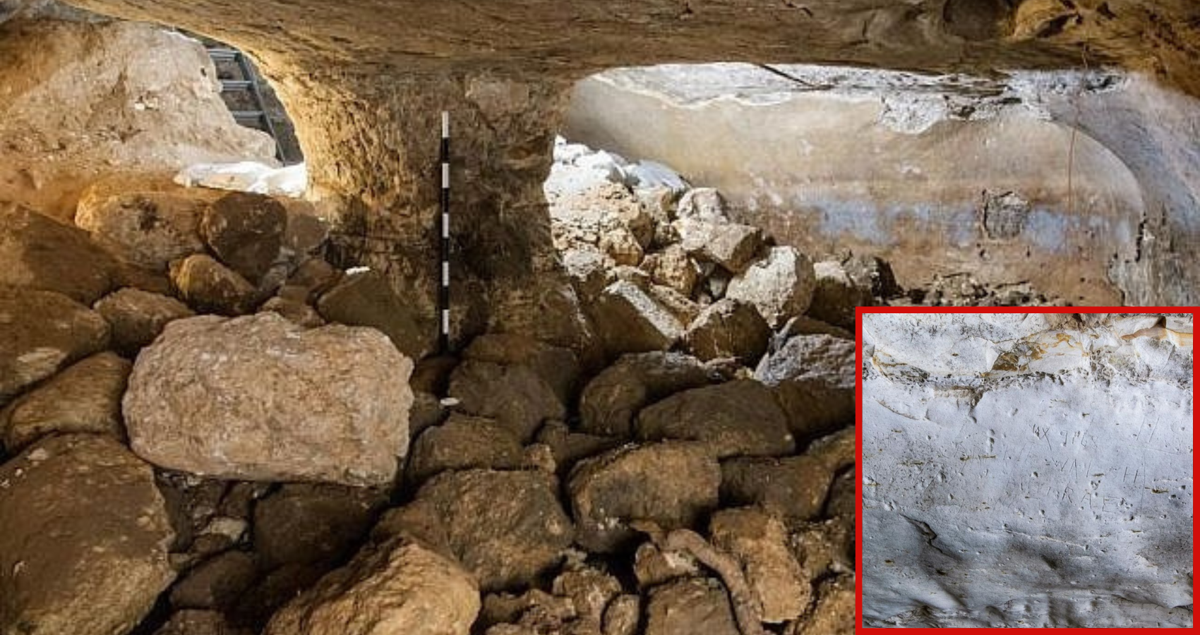 Ancient bath and Aussie carvings uncovered at archaeology site