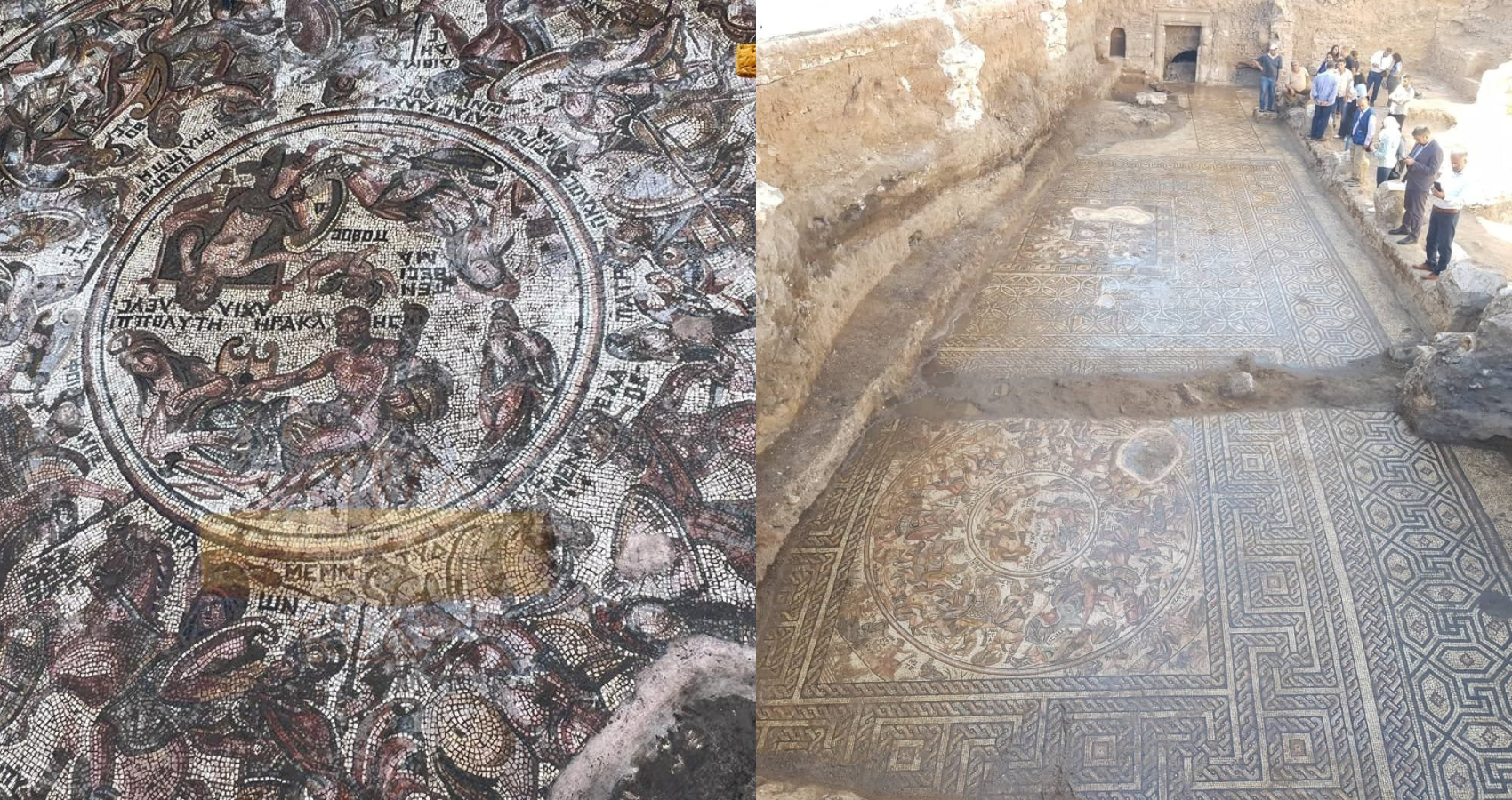 Stunning Roman-era mosaic unearthed in Syria’s Rastan, city bombarded by Assad regime