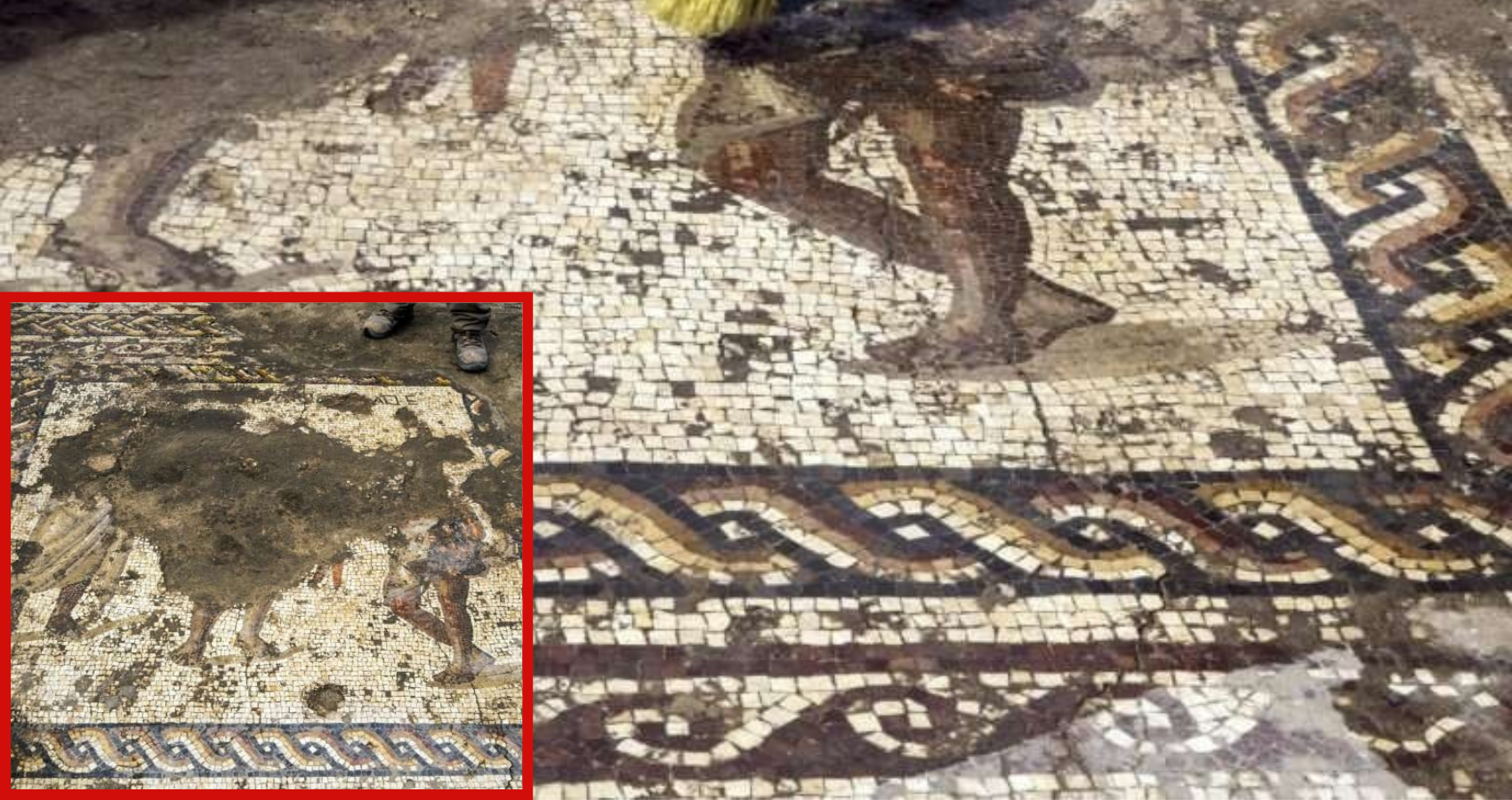 Israeli archaeologists unveil rare Roman-era mosaic