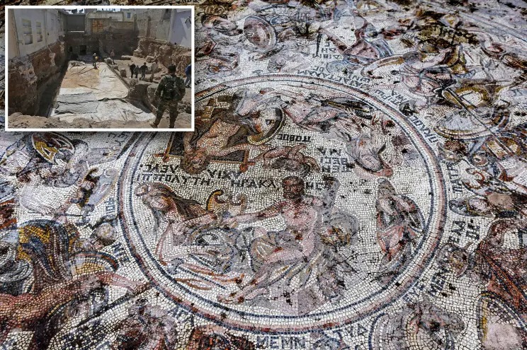 Warriors in the Trojan War: Dazzling Roman mosaic discovered in the town of Rastan brings hope and pride to Syrians