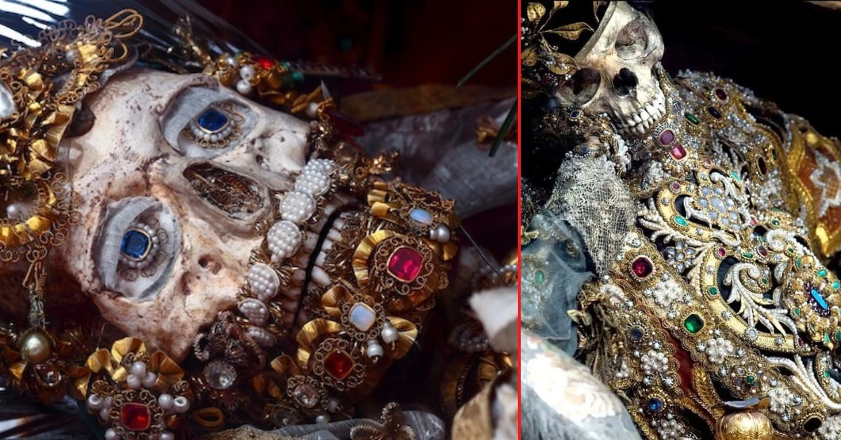 Secret Catacombs With Incredible Ancient Skeletons Covered In Priceless Jewelry