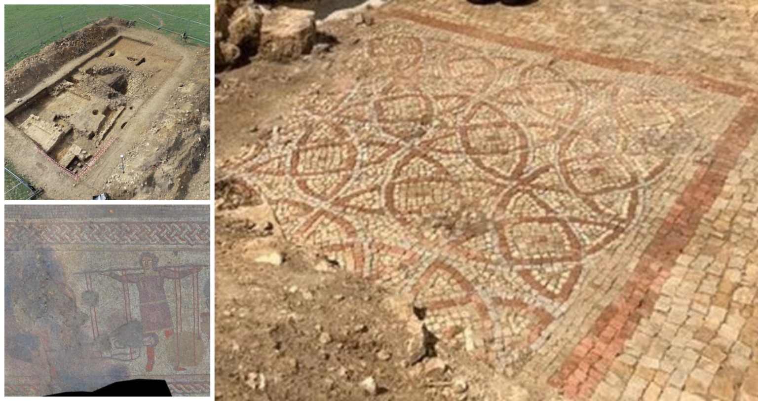 Archaeologists uncovered a second mosaic in Rutland Roman villa in England