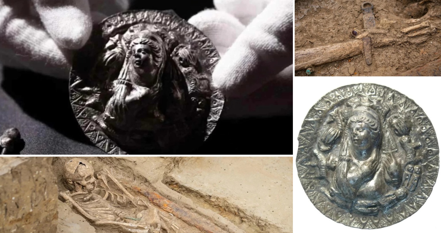 In Russia, archaeologists 2100-Year-Old Medallion of Goddess Aphrodite and a warrior tomb unearthed