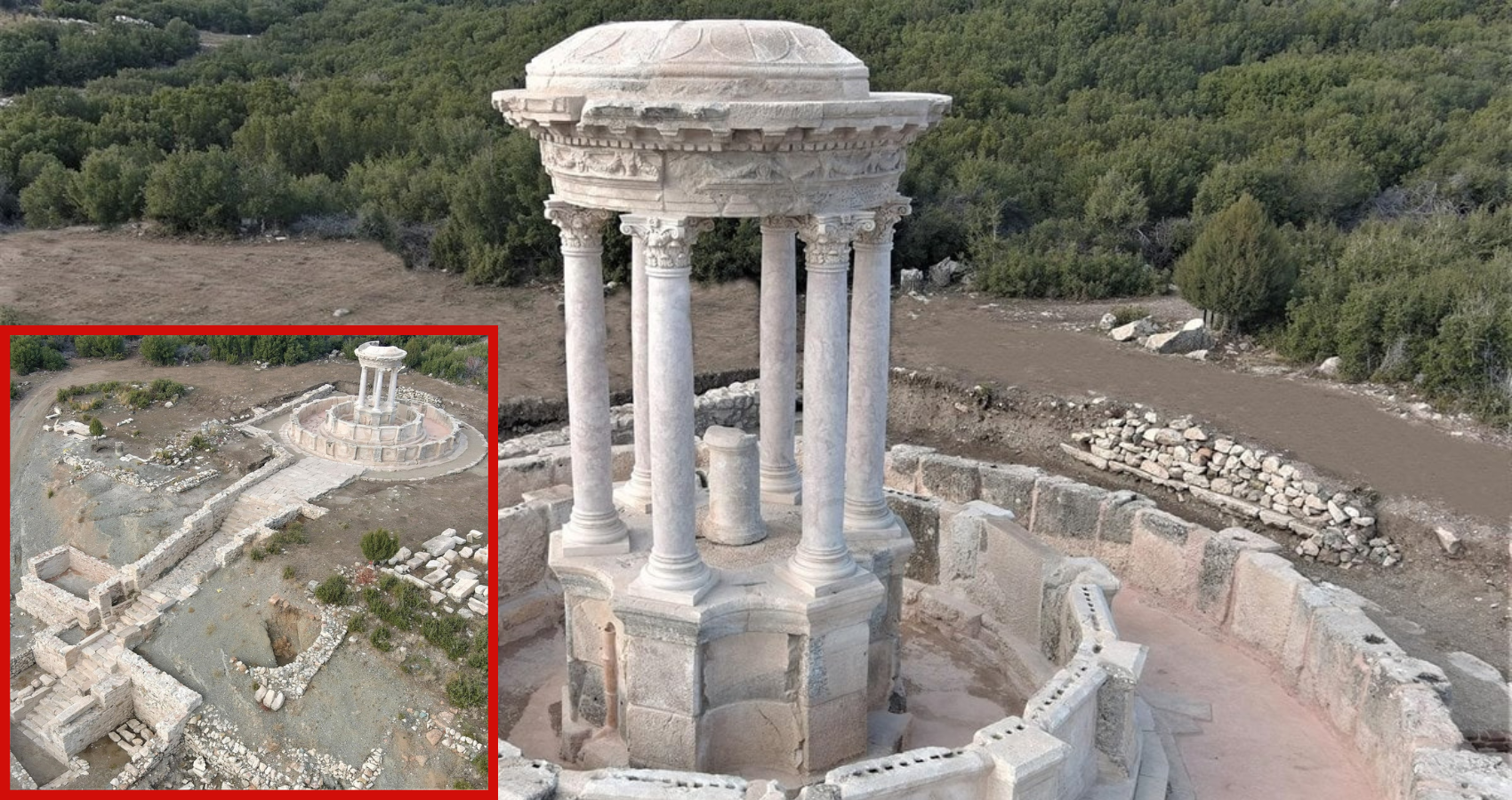 After 1,300 years, water to again flow from monumental fountain in the City of Gladiators in Turkey