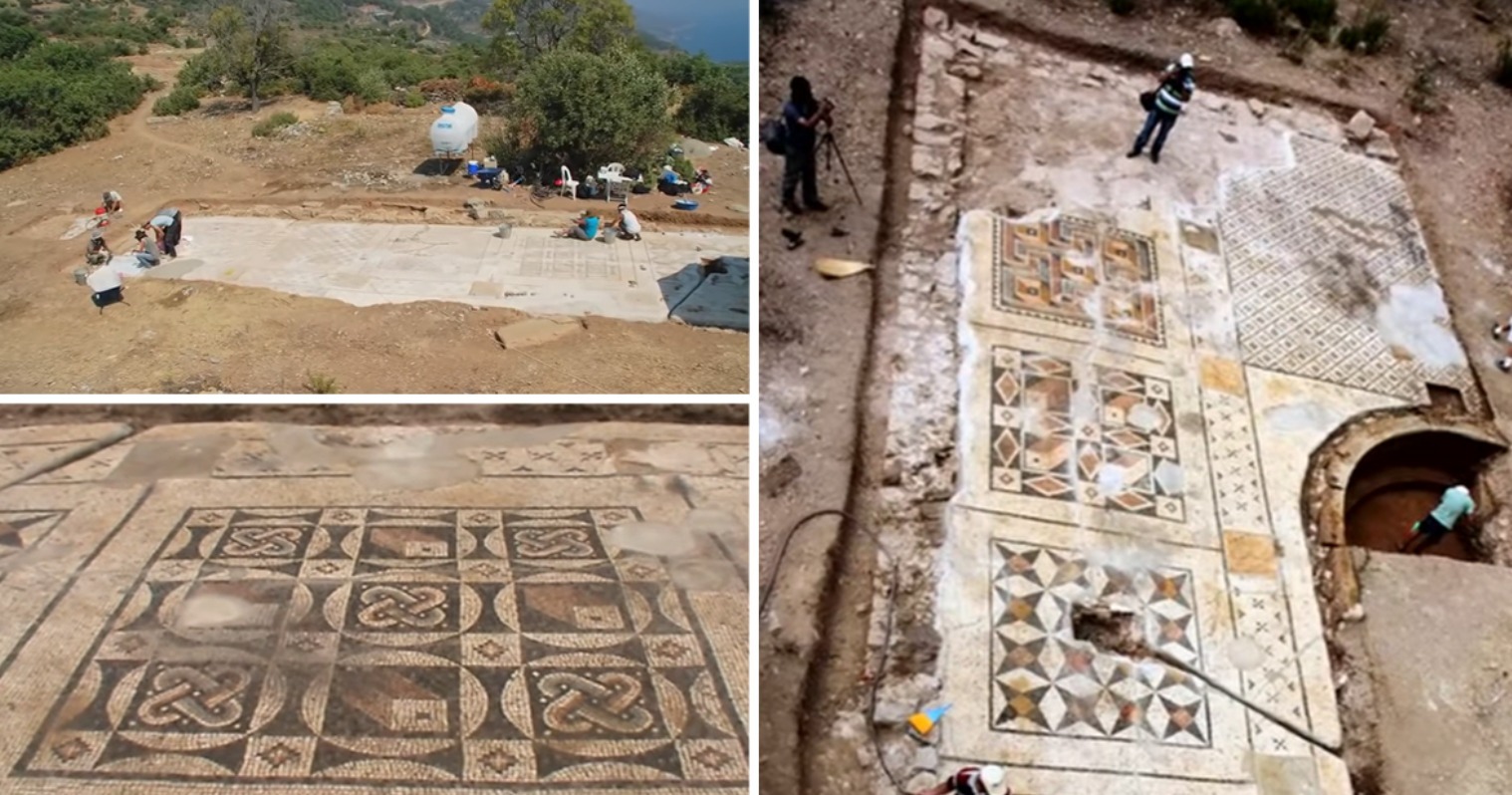 Large Roman Mosaic Discovered Under a Farmer’s Field in Turkey (video)