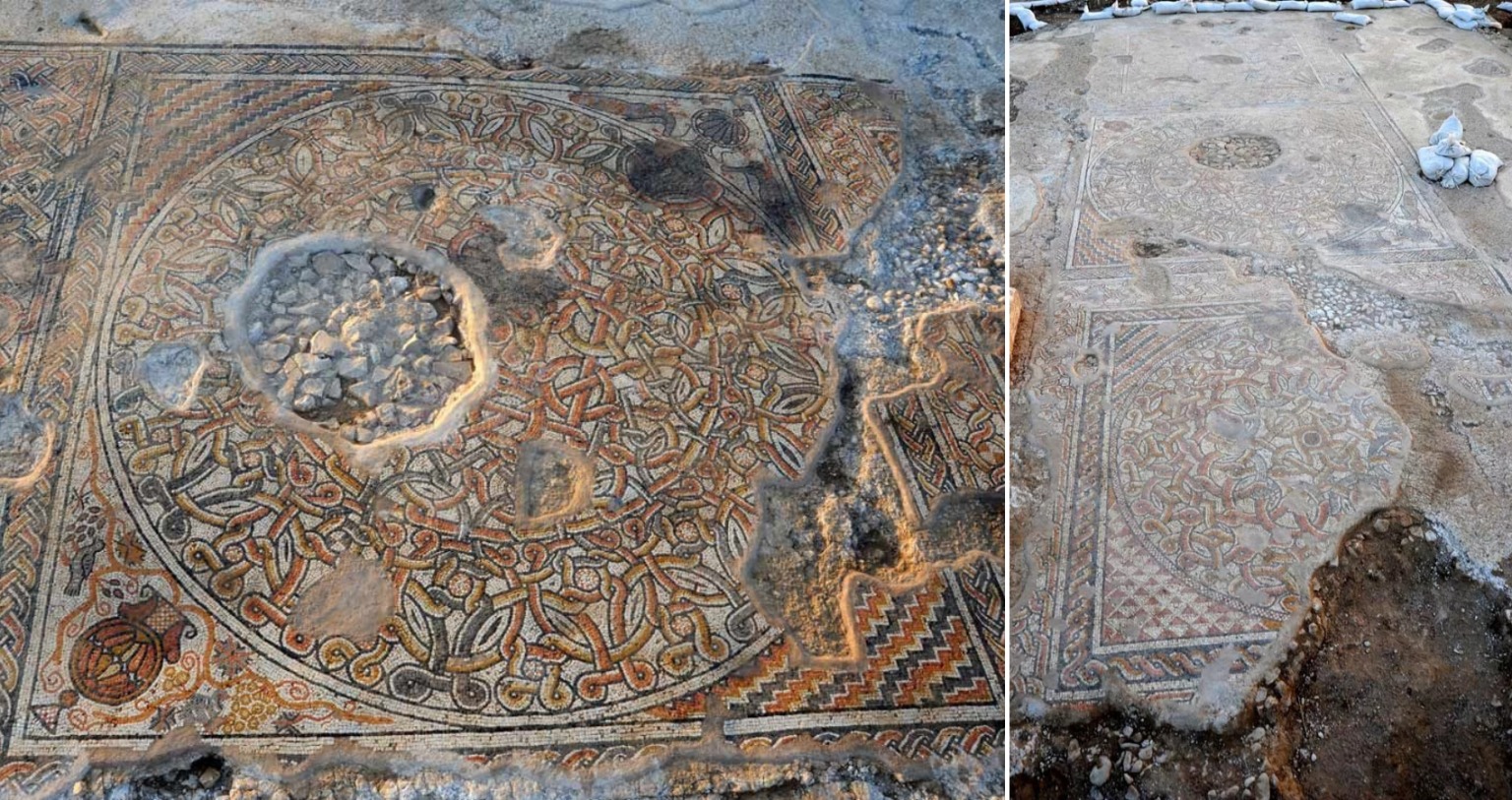 Stunning Byzantine Mosaic Uncovered in Israel