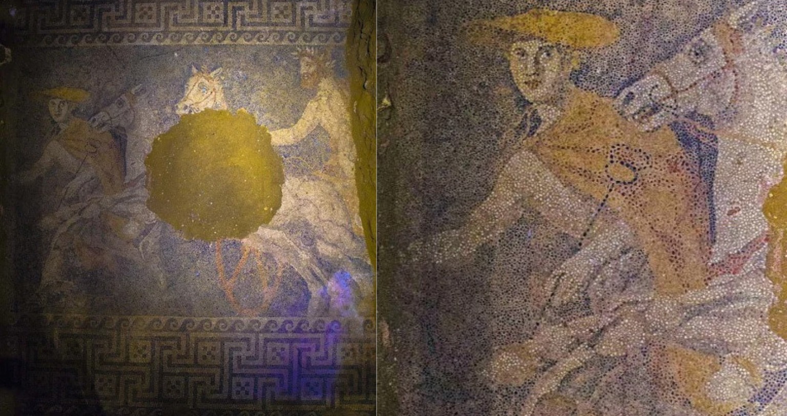 Striking Mosaic Found In Greek Tomb Dates From 4th Century B.C.