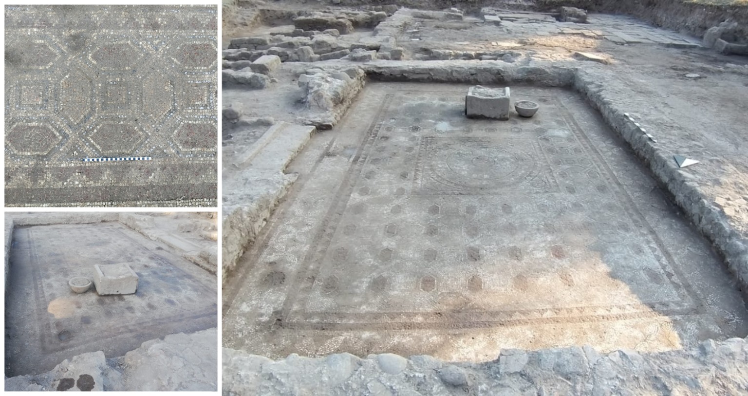 1,800-year-old geometric patterned mosaic found in Turkey’s Pergamon