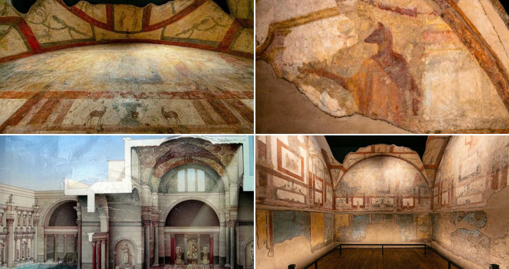 2,000-Year-Old Frescoes Discovered Under the Baths of Caracalla