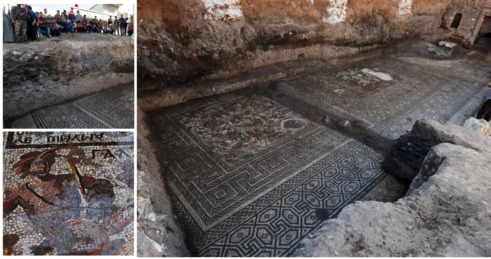 Syria digs up ‘rare’ Roman mosaic in former rebel stronghold