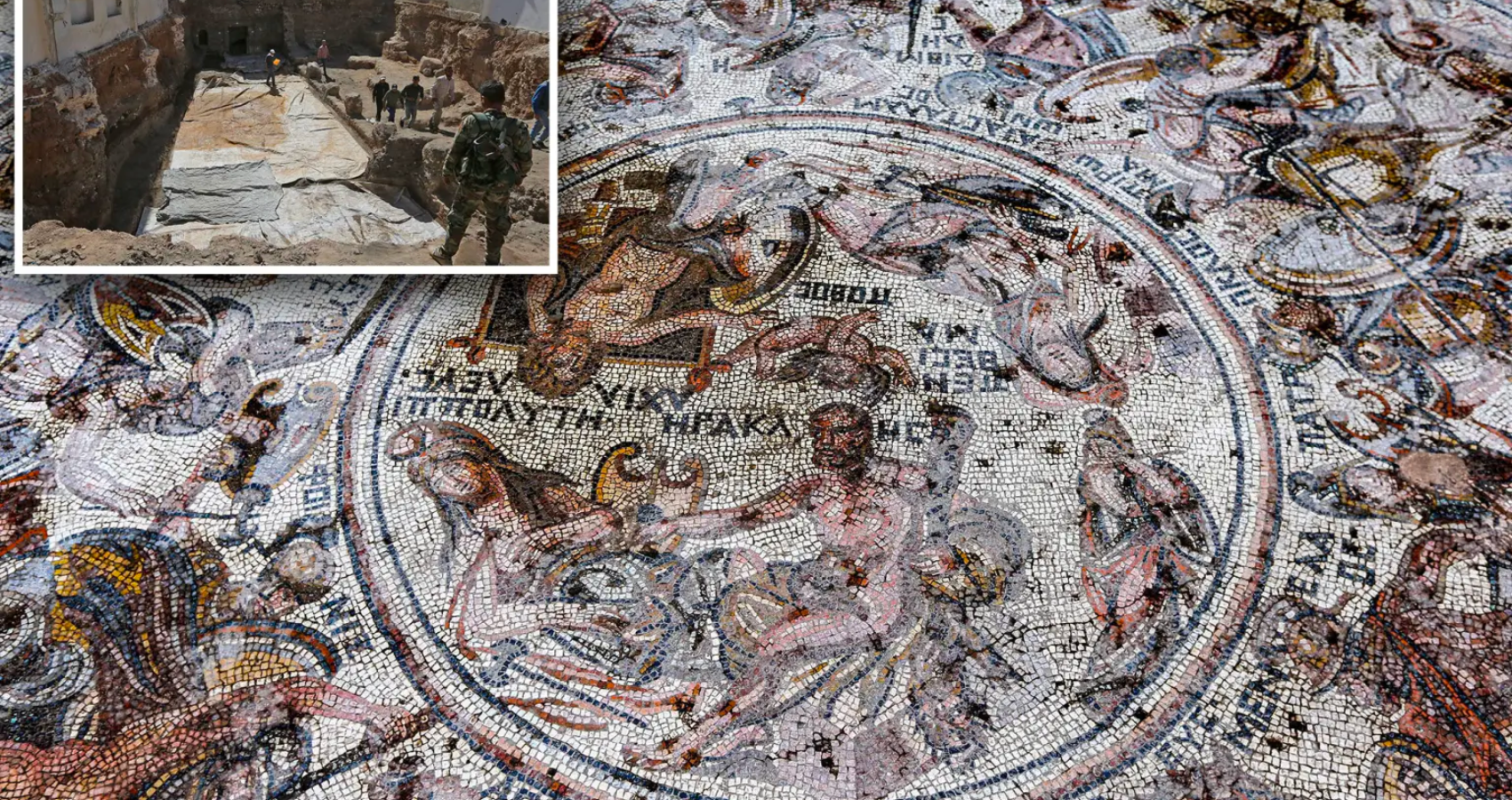 Incredibly ‘rare’ Roman mosaic depicting the Trojan War is found in Syria