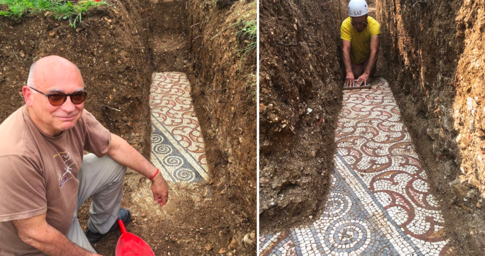 Archaeologists Uncover Long-Lost Ancient Roman Mosaic in Northern Italy