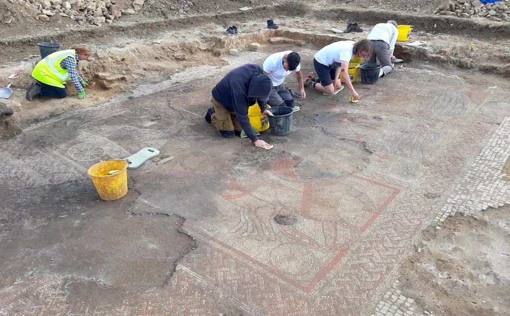 Stunning Mosaic Found in England Shows Some Lived in Luxury During ‘Dark Ages’
