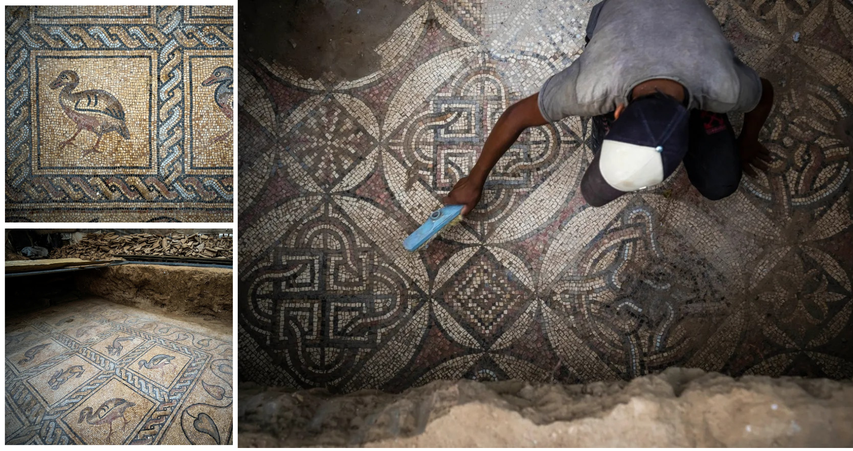 A Palestinian farmer was planting a tree. His shovel hit an ‘exceptional’ ancient mosaic.