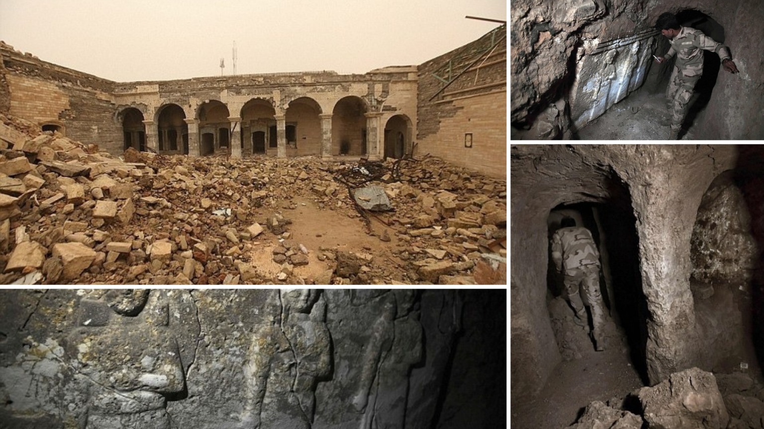 The 2,600-Year-old palace is found buried under the ruins of a shrine blown up by Isis in Mosul