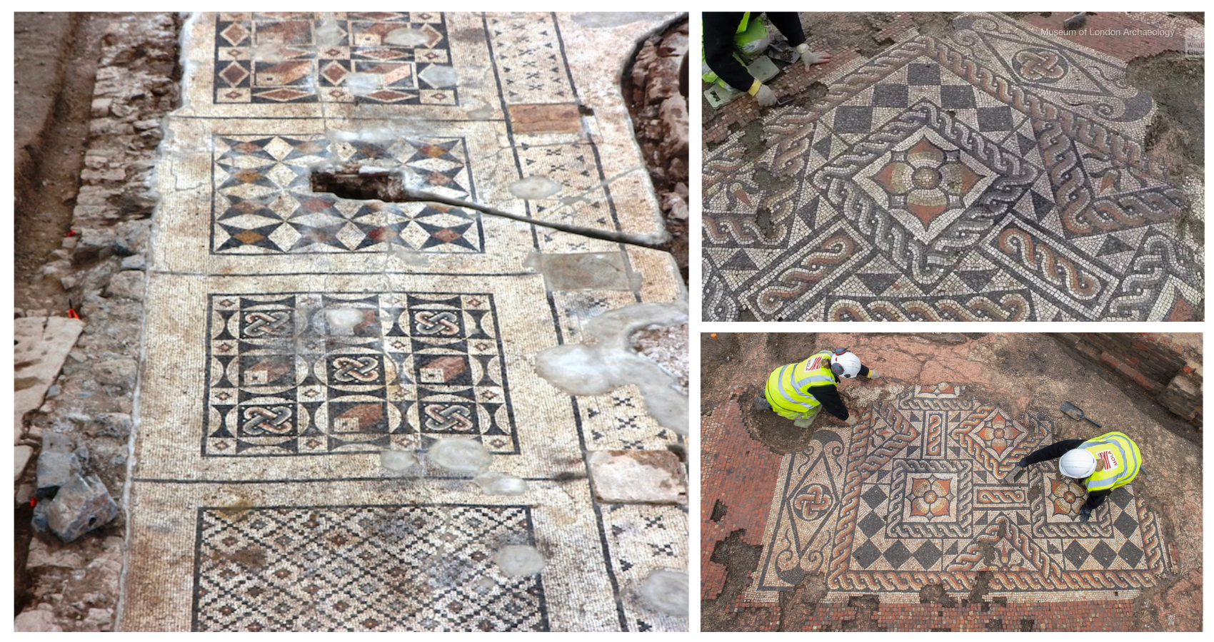 Enormous Roman mosaic found under farmer’s field