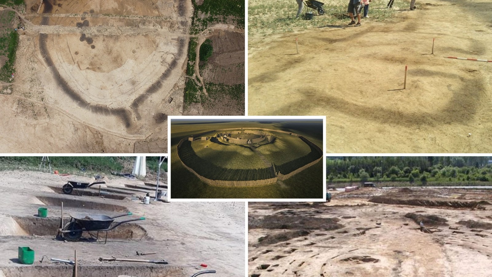 Archaeologists in Prague uncover the ancient 7000-year-old neoliithic structure